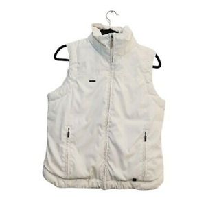 COLUMBIA - WOMEN'S MEDIUM - WHITE XCO FULL ZIP PDOWN & FEATHER PUFF VEST